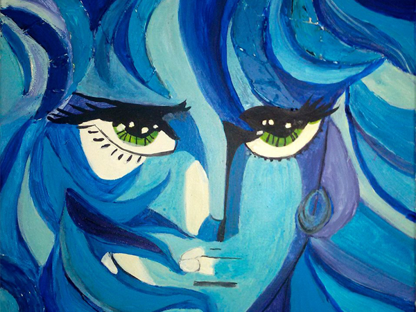  Quadri Pop Art di Carla Bertoli - LADY OSCAR Dedicated to Riyoko Ikeda - Mixed Technique 40x40 - 2018